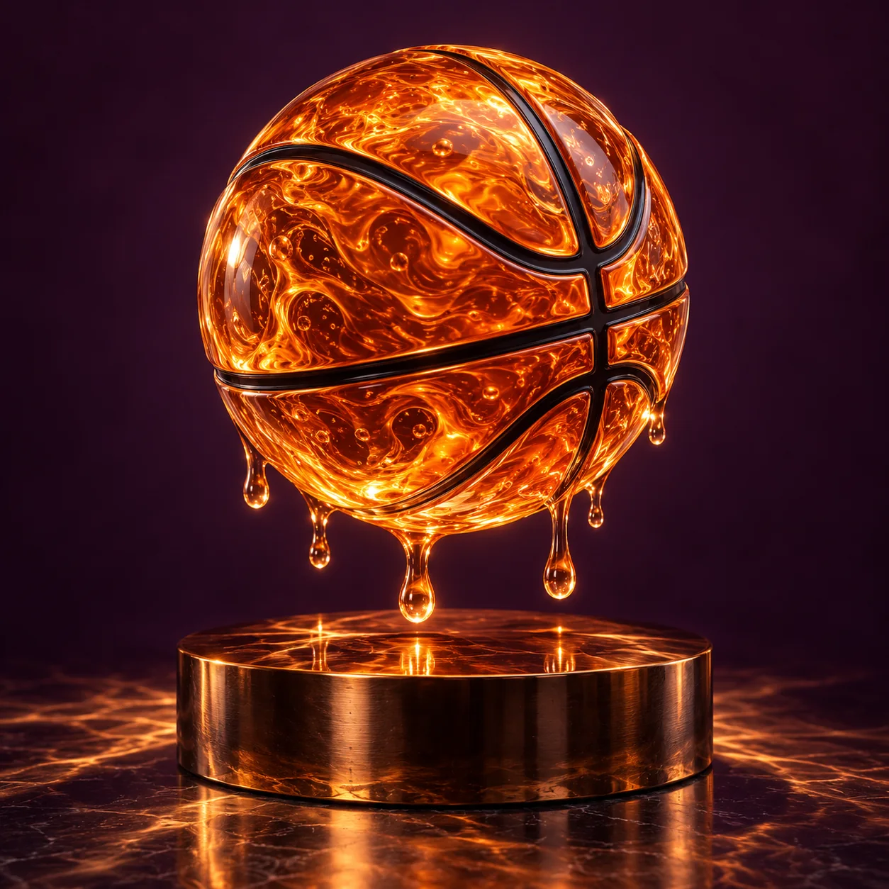 Molten Glass · Basketball · Original artwork
