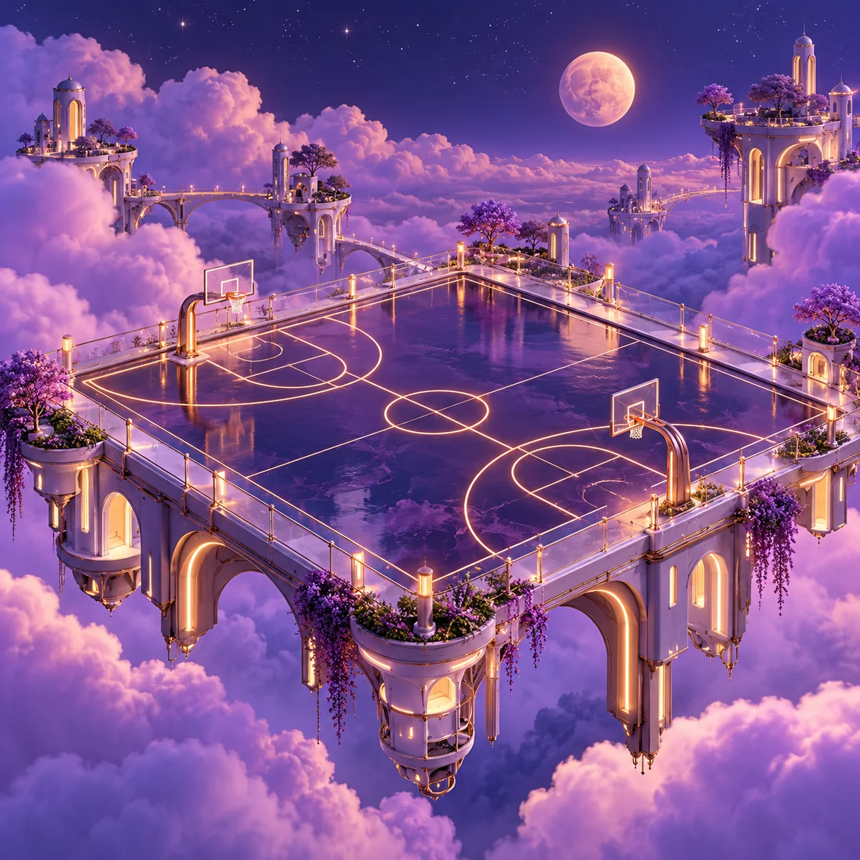 Sky Court · Basketball · Original artwork