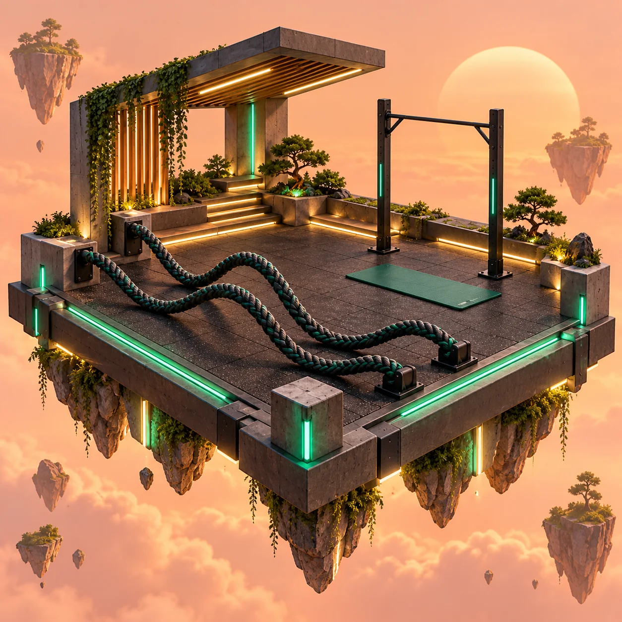 Rope Temple · Fitness · Original artwork