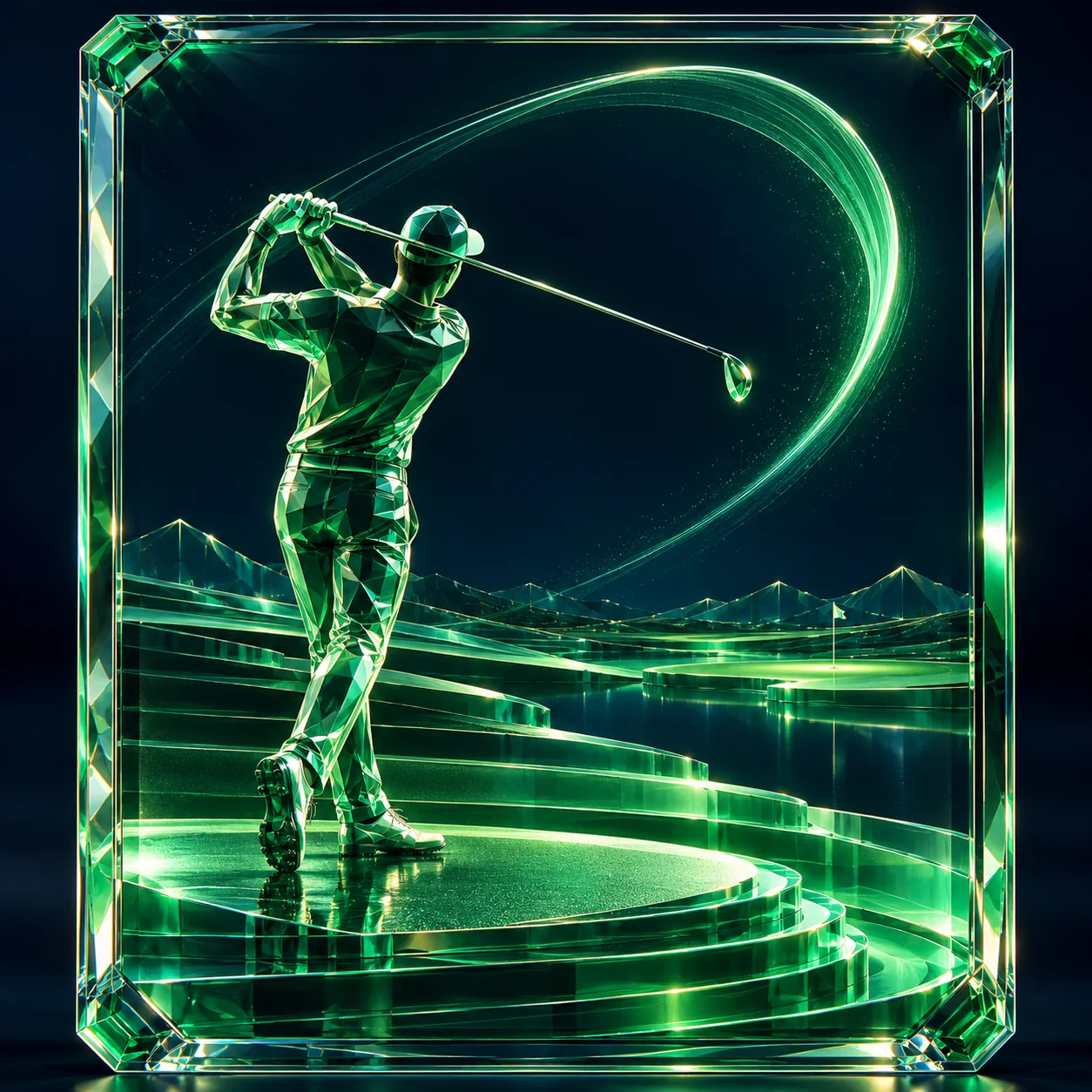 Laser Swing · Golf · Original artwork
